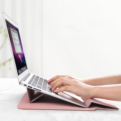 2-in-1 Laptop Bag with Integrated Stand — Foldable Laptop Case 13