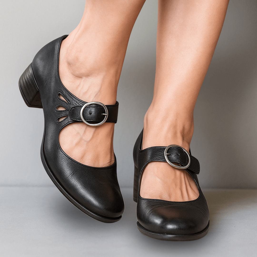 Scarpe Mary Jane Ortopediche Donna Comfort con Cinturino