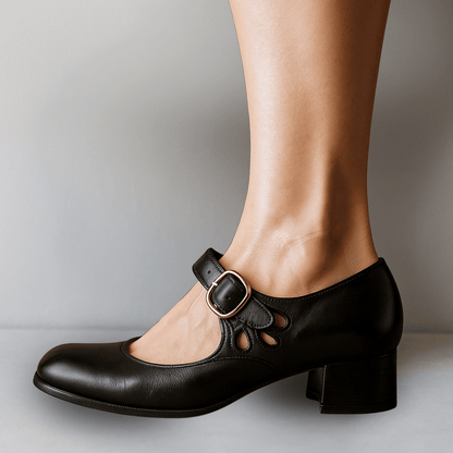 Scarpe Mary Jane Ortopediche Donna Comfort con Cinturino