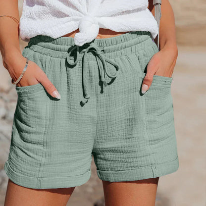 Women's Lightweight Summer Shorts — Elastic Waist Loose Fit 4