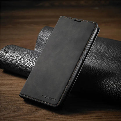Magnetic Leather iPhone Case GripFold — Luxury Protection 1