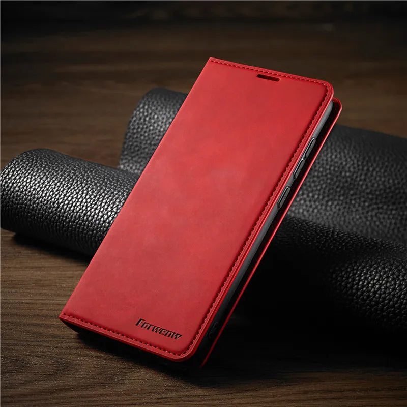 Magnetic Leather iPhone Case GripFold — Luxury Protection 4