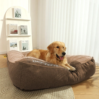 Orthopedic Dog Bed with Pillow — Luxury Velvet XL Support 6