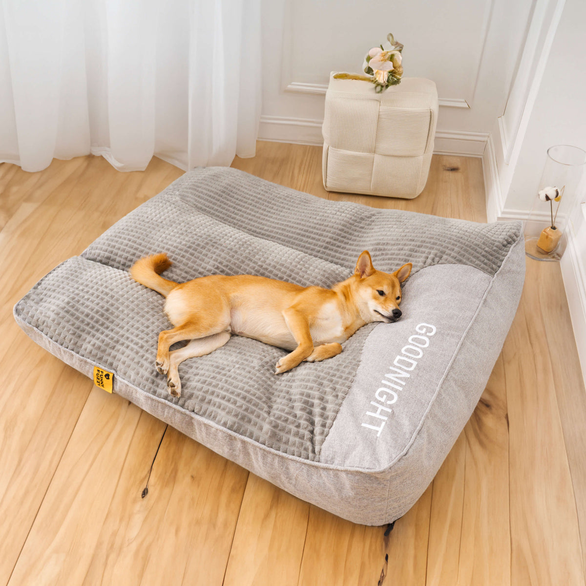 Orthopedic Dog Bed with Pillow — Luxury Velvet XL Support 7