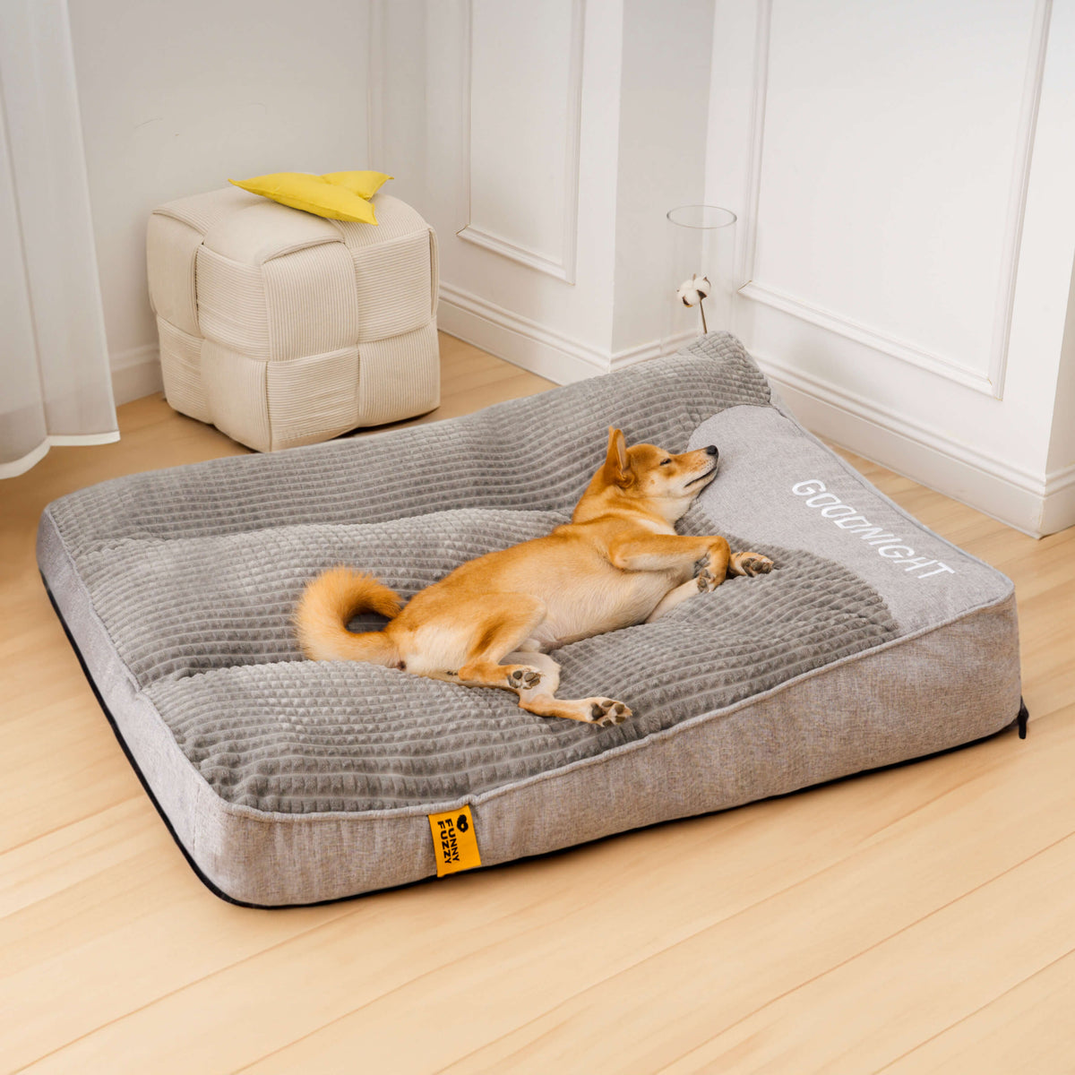 Orthopedic Dog Bed with Pillow — Luxury Velvet XL Support 8