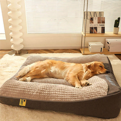 Orthopedic Dog Bed with Pillow — Luxury Velvet XL Support 2