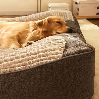 Orthopedic Dog Bed with Pillow — Luxury Velvet XL Support 4