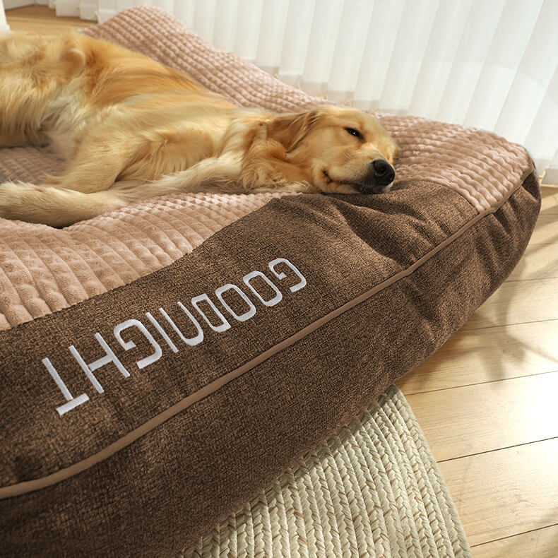Orthopedic Dog Bed with Pillow — Luxury Velvet XL Support 5