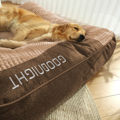Orthopedic Dog Bed with Pillow — Luxury Velvet XL Support 5