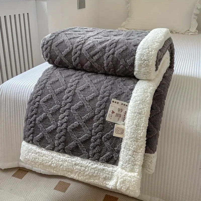 Reversible Sherpa Blanket Soft & Cozy — All Seasons 10
