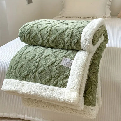 Reversible Sherpa Blanket Soft & Cozy — All Seasons 3