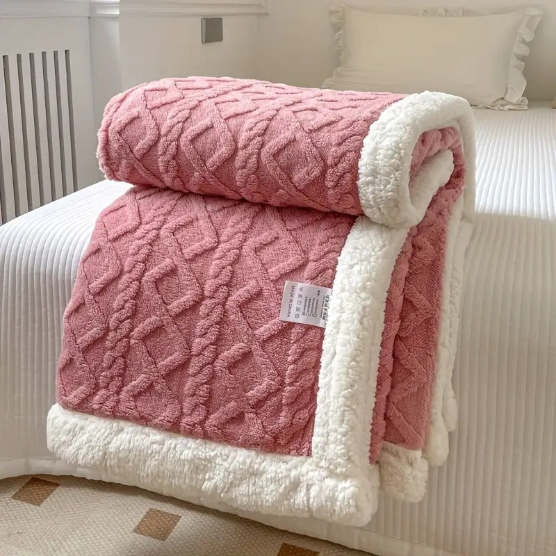 Reversible Sherpa Blanket Soft & Cozy — All Seasons 5