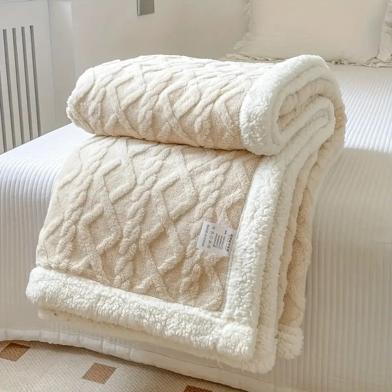 Reversible Sherpa Blanket Soft & Cozy — All Seasons 6
