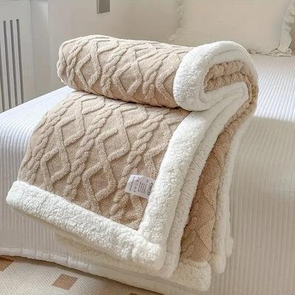 Reversible Sherpa Blanket Soft & Cozy — All Seasons 7