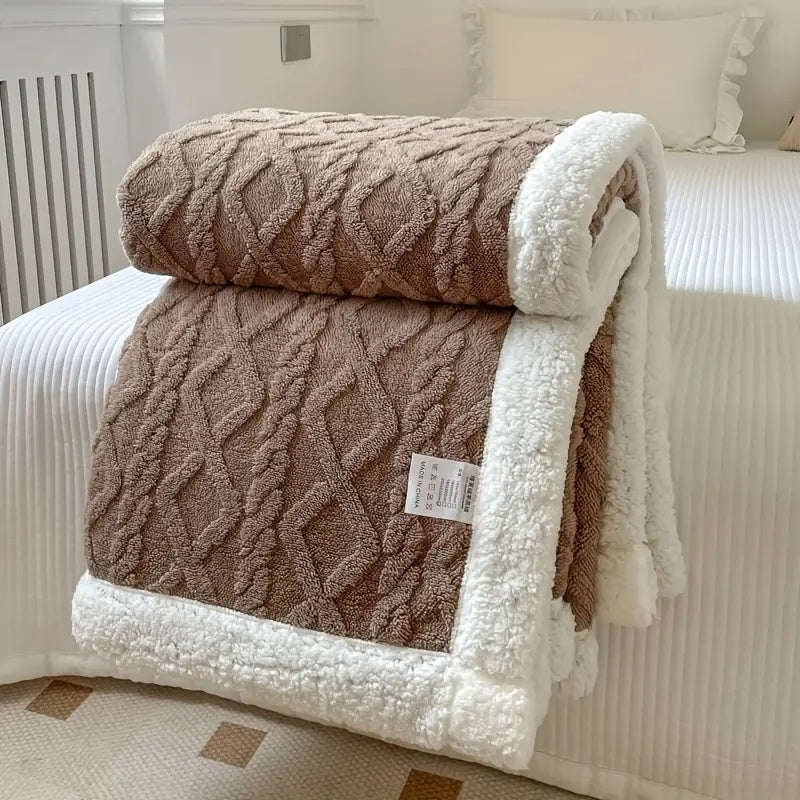 Reversible Sherpa Blanket Soft & Cozy — All Seasons 8