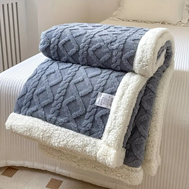 Reversible Sherpa Blanket Soft & Cozy — All Seasons 9