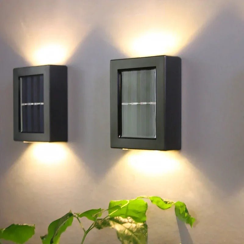 SolarFlare Solar LED Garden Wall Lamp — IP65 Scandinavian Design 7