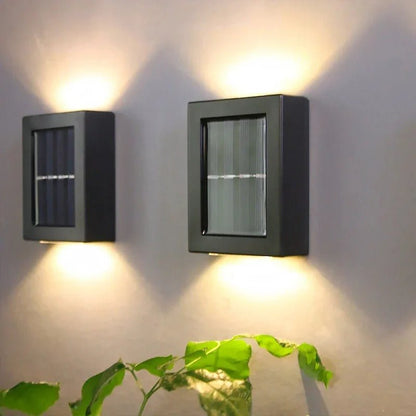 SolarFlare Solar LED Garden Wall Lamp — IP65 Scandinavian Design 7