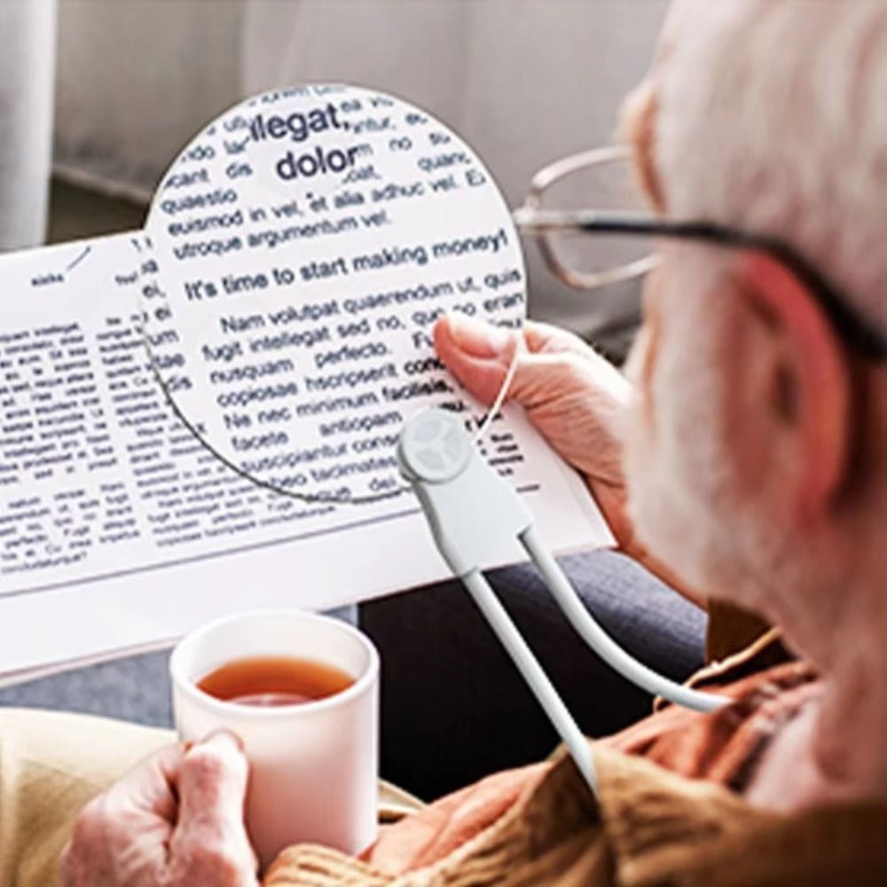 Lumi 5x Wearable Magnifier — Hands-Free Reading & Hobby Lens 9