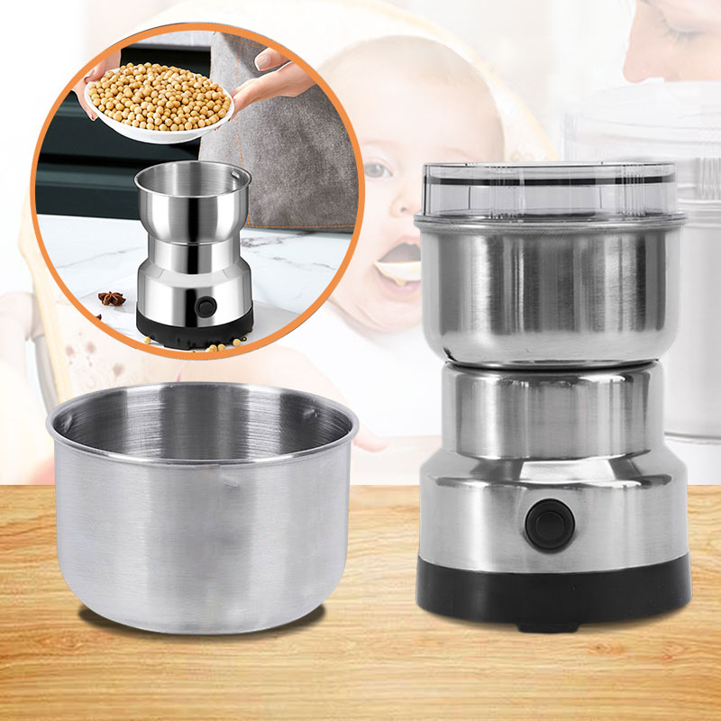 Portable Electric Coffee Grinder — One-Touch Spice & Grain Mill 6
