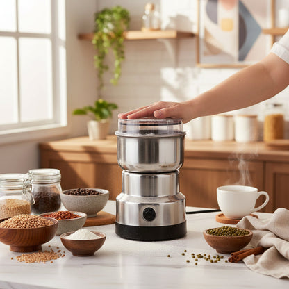 Portable Electric Coffee Grinder — One-Touch Spice & Grain Mill 1