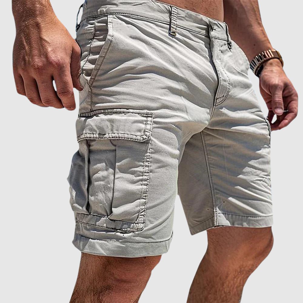 Pantaloncini Cargo Uomo al Ginocchio con Tasche Laterali