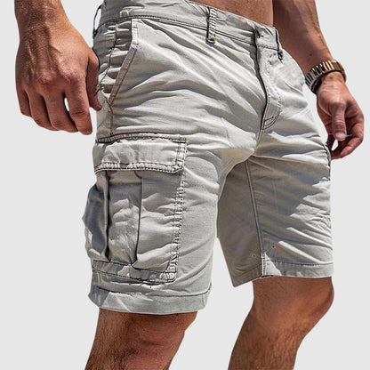 Pantaloncini Cargo Uomo al Ginocchio con Tasche Laterali
