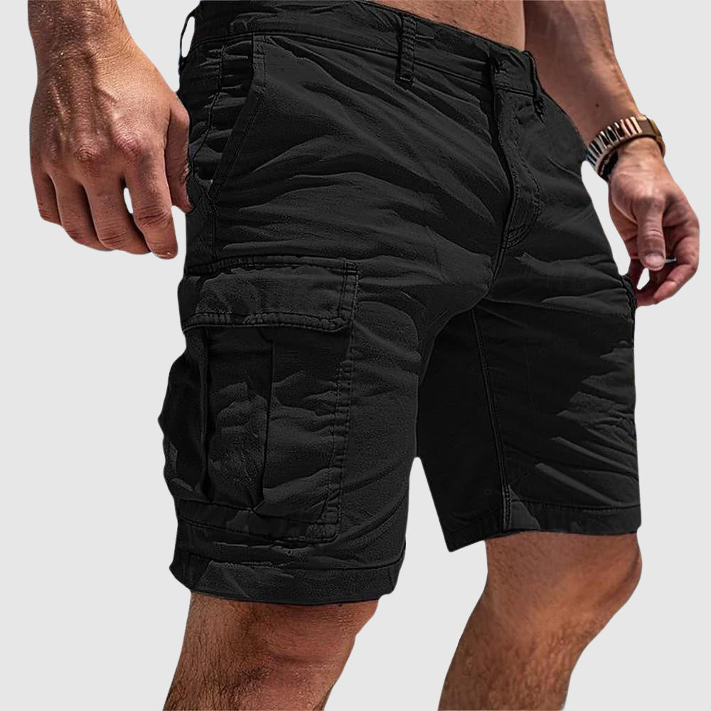 Pantaloncini Cargo Uomo al Ginocchio con Tasche Laterali