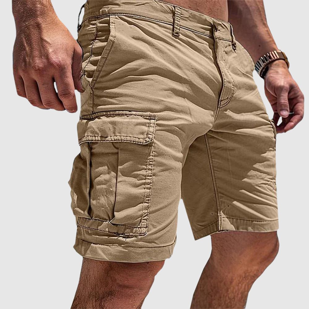 Pantaloncini Cargo Uomo al Ginocchio con Tasche Laterali