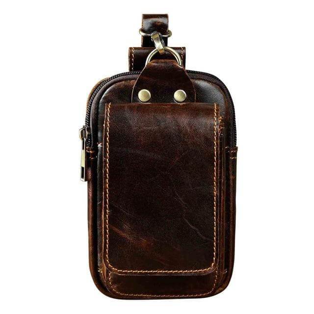 EliteGuard Leather Belt Bag for Men — Adjustable Waist Strap 8