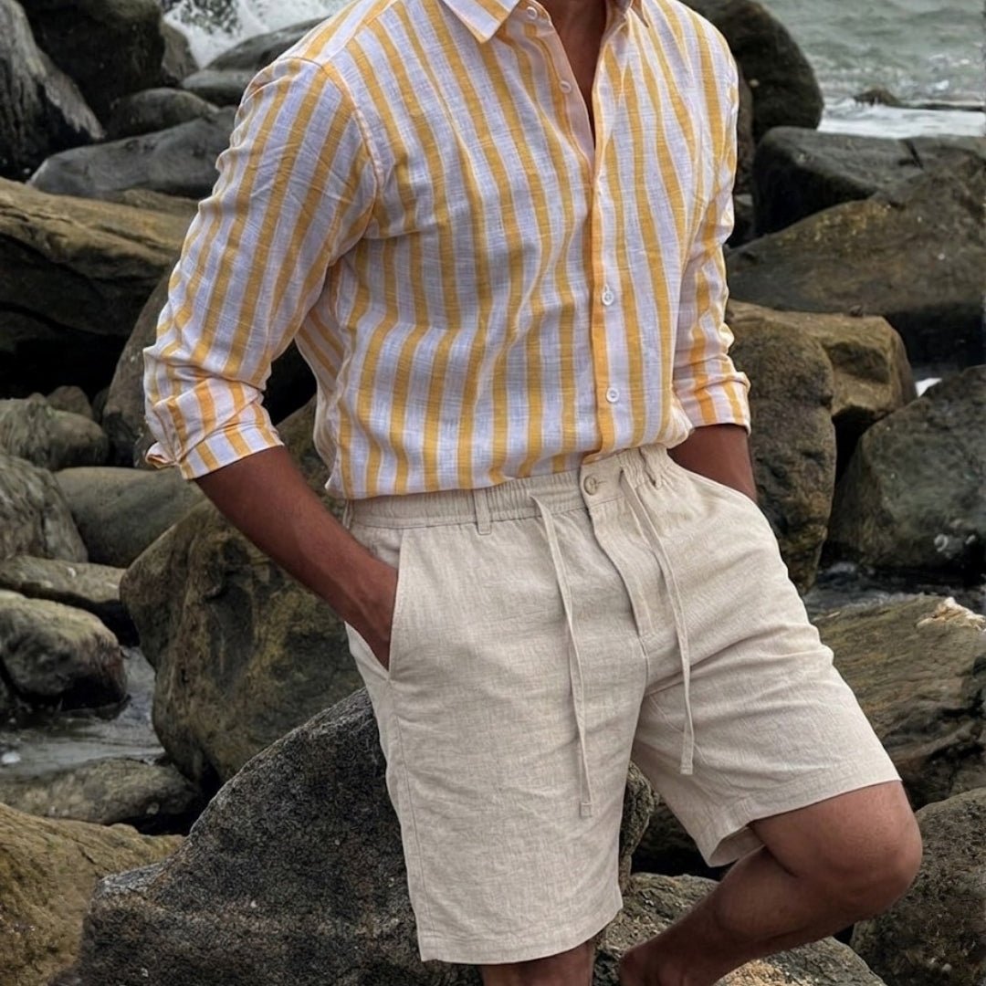 Pantaloncini in Lino Premium Vestibilità Comoda
