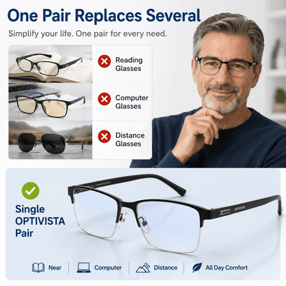 Optivista Multifocal Glasses — Blue Light & UV Protection 7