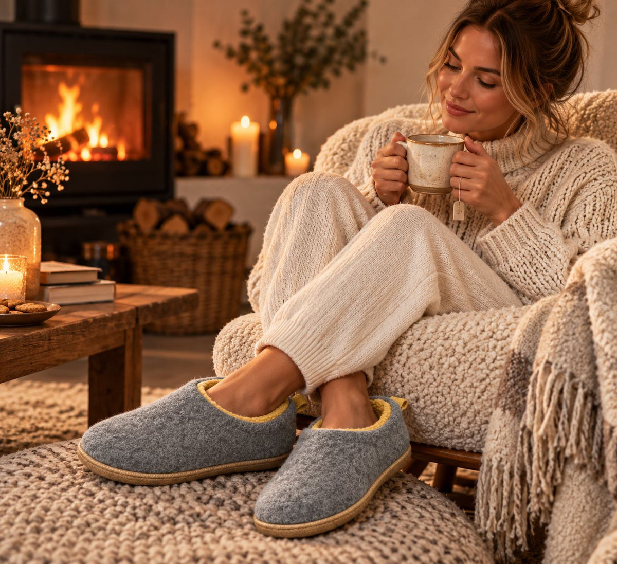Unisex Orthopedic Slippers Fleece Lined — Warm Slip-on 8