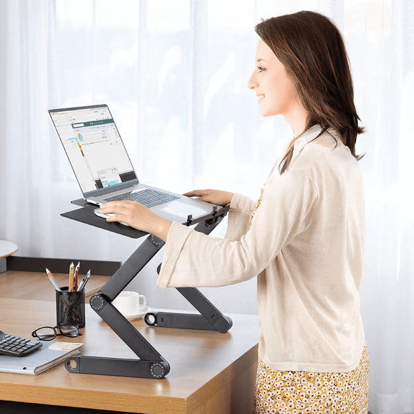 360° Ergonomic Laptop Stand Adjustable with Removable Mousepad 1