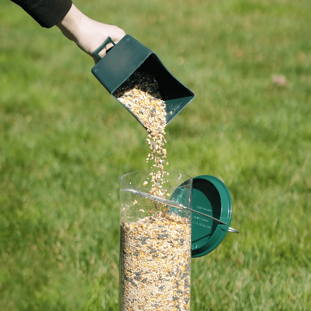 Squirrel Proof Bird Feeder with Rotating Perch — 4 Ports 3