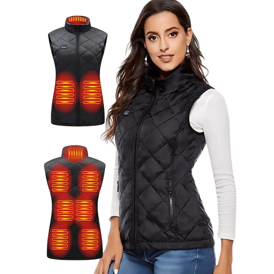 Women's Heated Gilet Electric Vest — 9 Heating Zones USB 1
