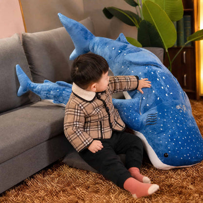 Whale Shark Plush Stuffed Animal 50 cm — Soft Cuddle Pillow 4