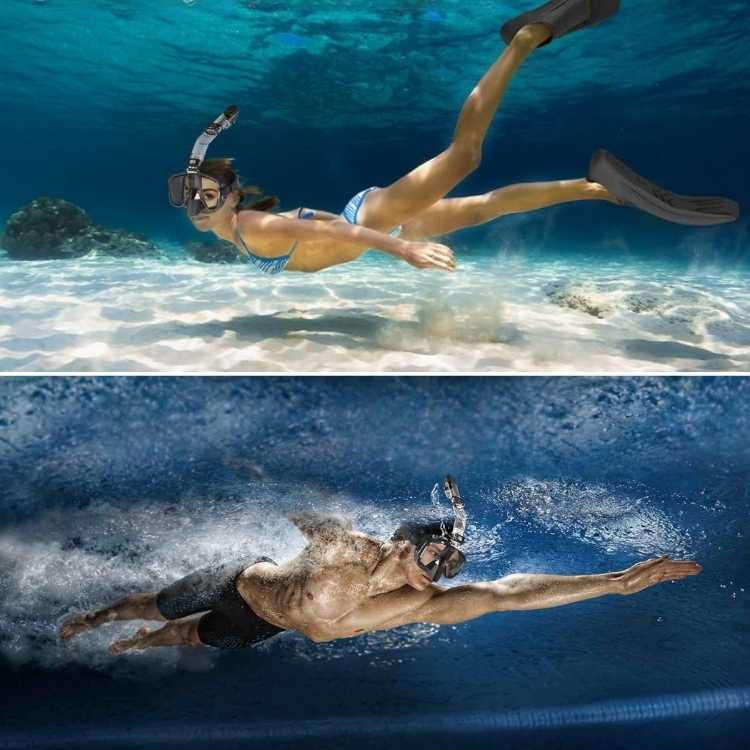Maschera Snorkeling Pieghevole Panoramica 180°