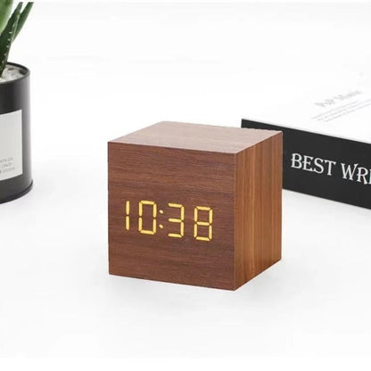 LumiCube LED Cube Alarm Clock — Time, Date & Temperature Display 6