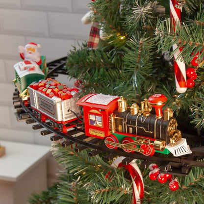 Christmas Tree Train Set with Lights — 75 cm Loop Track 2