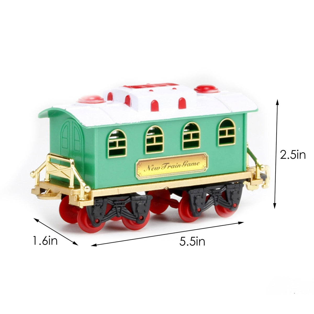 Christmas Tree Train Set with Lights — 75 cm Loop Track 11
