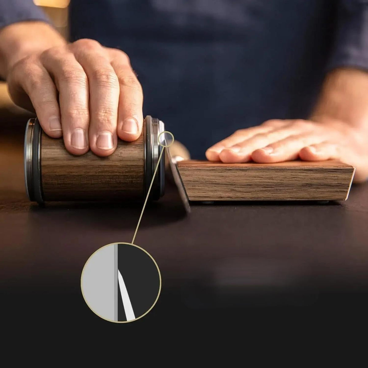 2-in-1 Rolling Knife Sharpener Dual Angle + Magnetic Holder 1