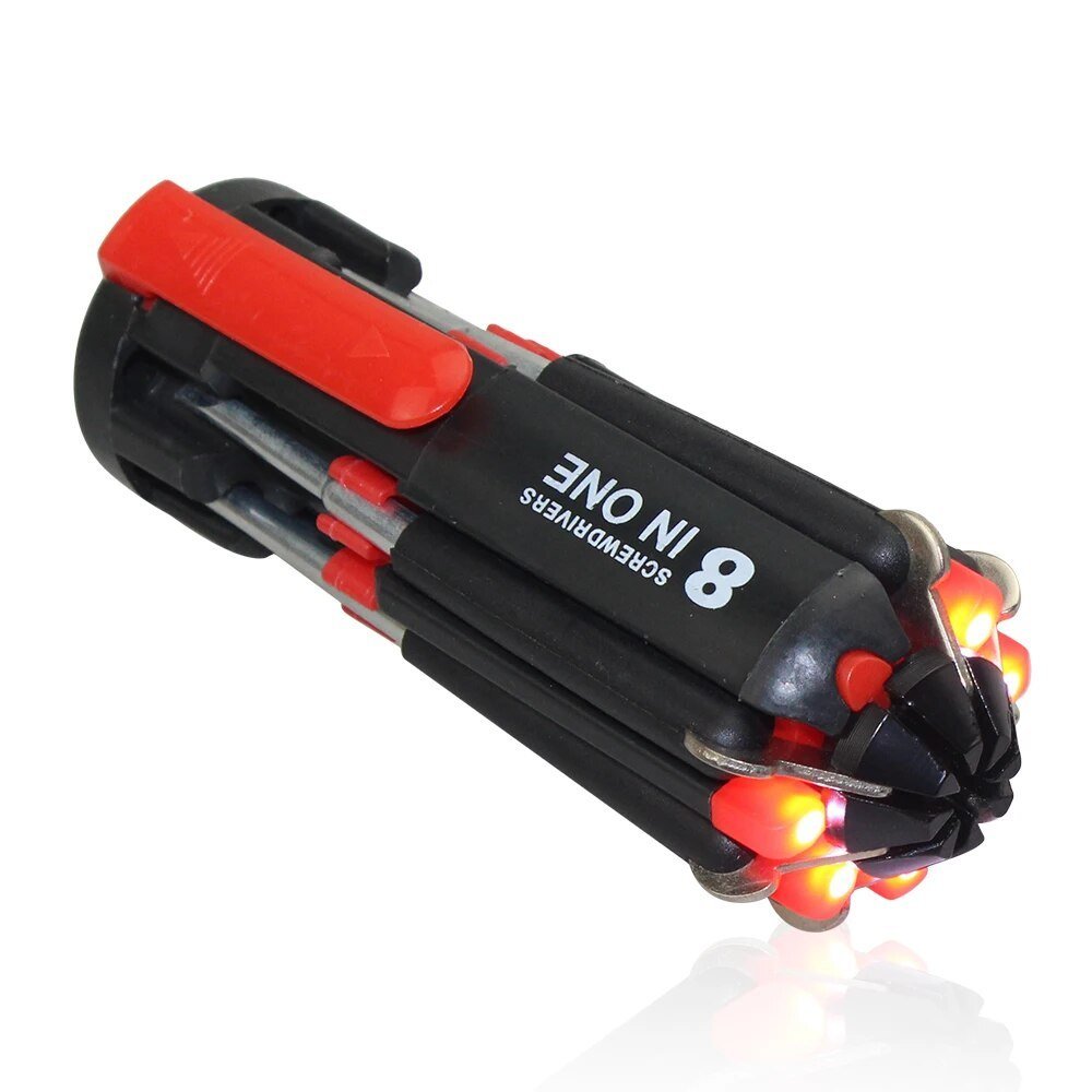 8-in-1 Multifunctional Screwdriver with Built-in LED Light 4
