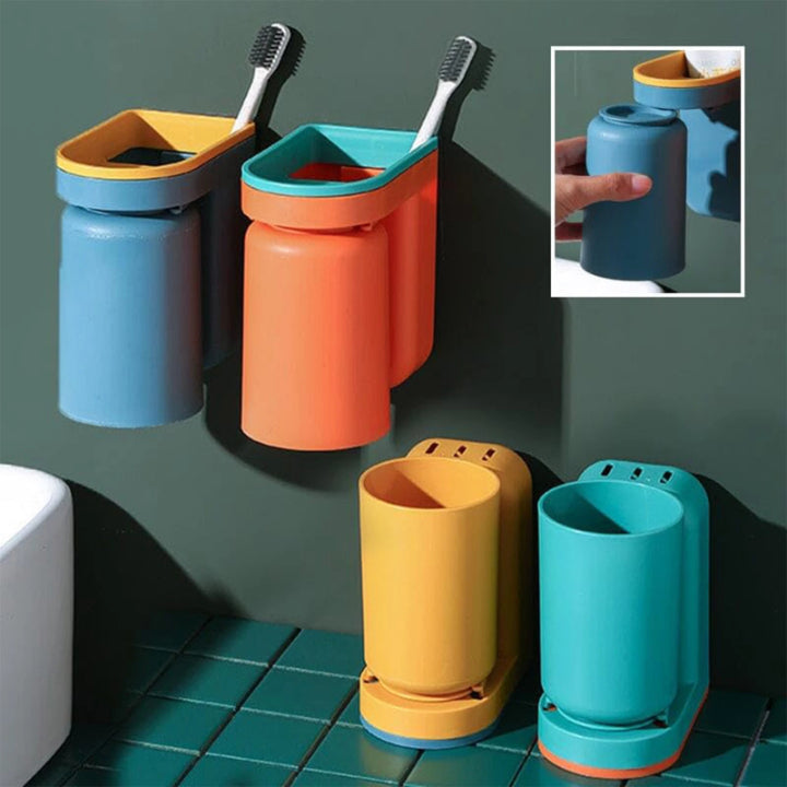 Adhesive Wall Toothbrush Holder — No Drill 3M Mount 4