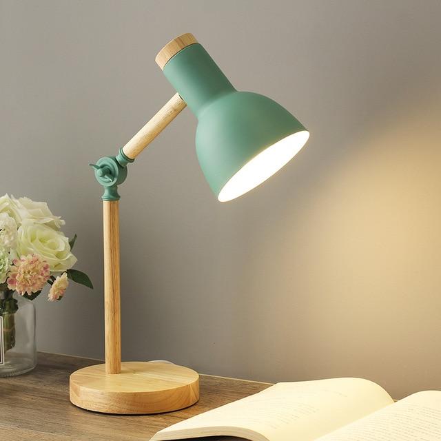 Scandinavian Wooden Desk Lamp — Foldable Adjustable Design 2