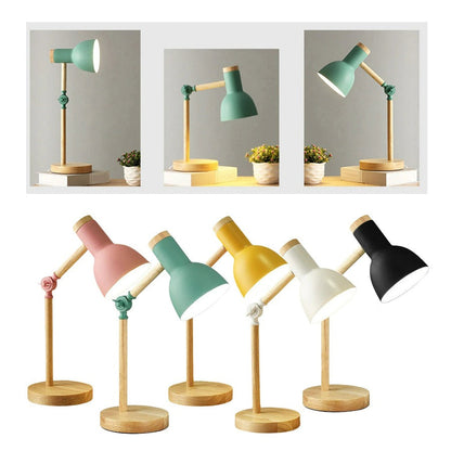 Scandinavian Wooden Desk Lamp — Foldable Adjustable Design 3