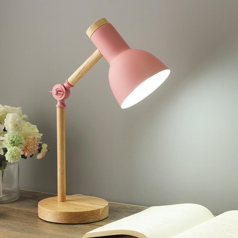 Scandinavian Wooden Desk Lamp — Foldable Adjustable Design 7