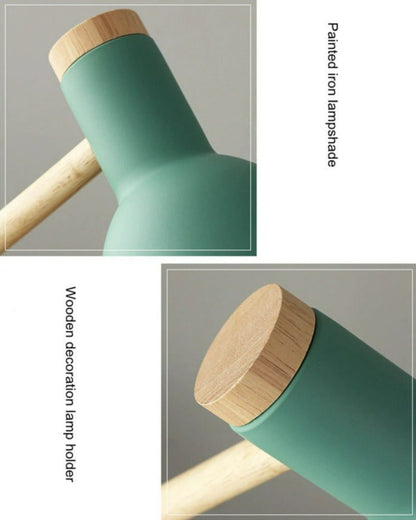 Scandinavian Wooden Desk Lamp — Foldable Adjustable Design 9