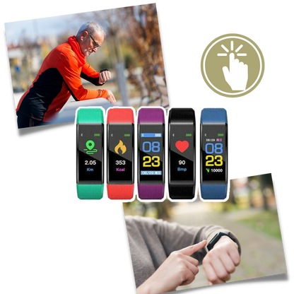 Smartwatch Senior con Monitoraggio Cardiaco e Pressione