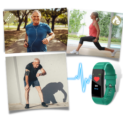 Smartwatch Senior con Monitoraggio Cardiaco e Pressione